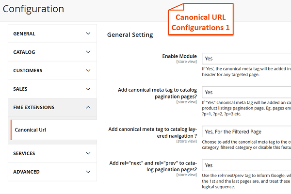 Magento 2 Canonical URL Extension