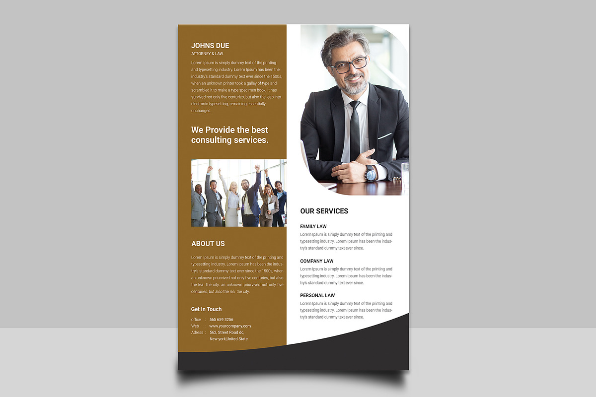 Lawyer Flyer in Flyer Templates - product preview 8
