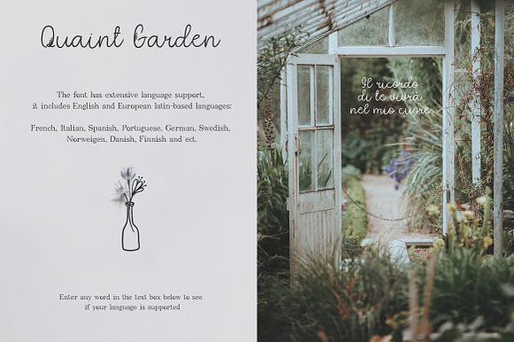 Quaint Garden Floral Font +EXTRAS in Scrapbooking Fonts - product preview 9