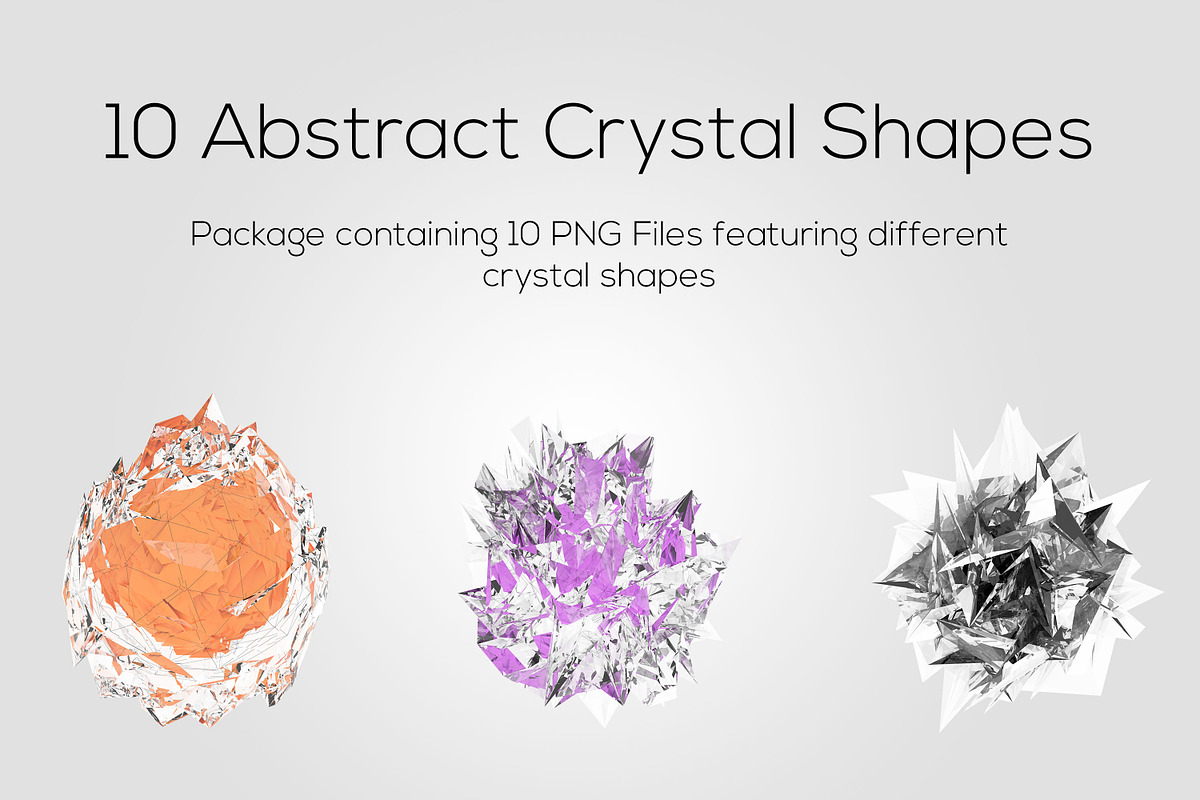 Abstract Crystal Shapes in Objects - product preview 8