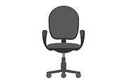 Office modern chair icon on a white