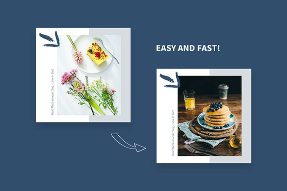 Food Instagram Posts in Instagram Templates - product preview 1