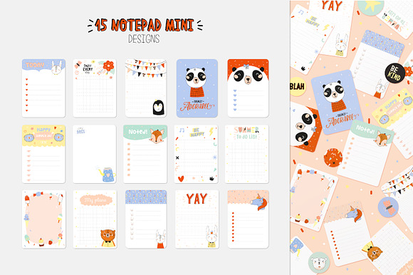 Cute and funny stationery in Stationery Templates - product preview 4