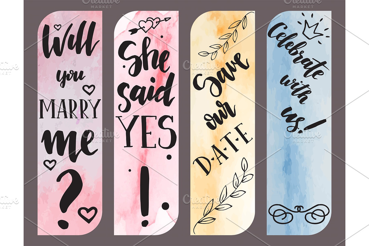 Wedding day marriage proposal in Illustrations - product preview 8