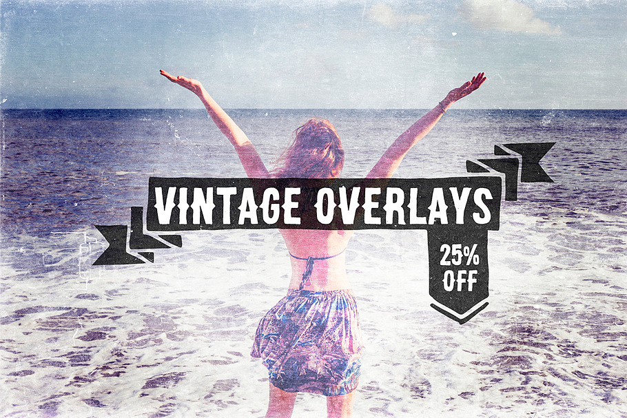 Vintage Overlays Pack (25% OFF!) in Textures - product preview 8
