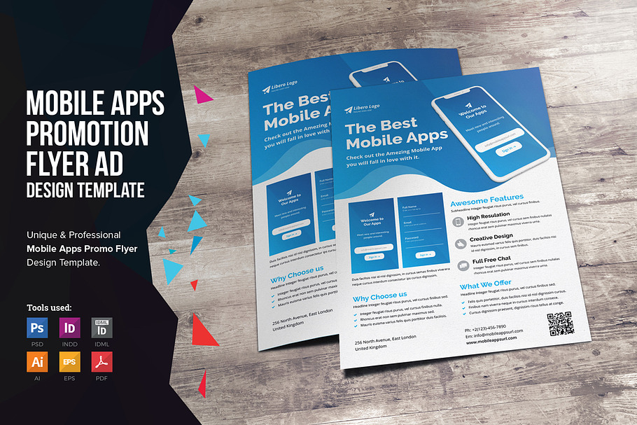 Mobile Apps Promotion Flyer v2 in Flyer Templates - product preview 8