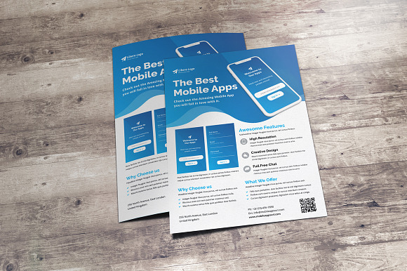 Mobile Apps Promotion Flyer v2 in Flyer Templates - product preview 4