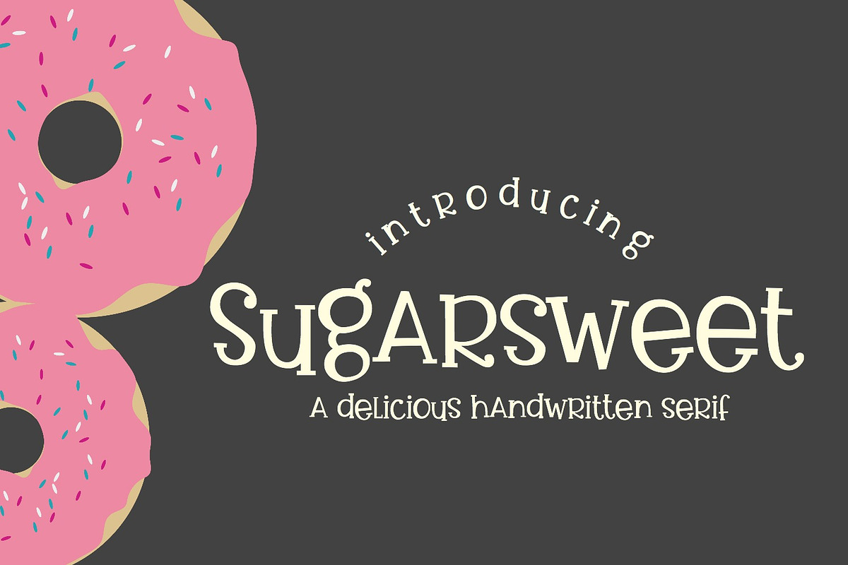 Sugarsweet Handwritten Serif in Display Fonts - product preview 8