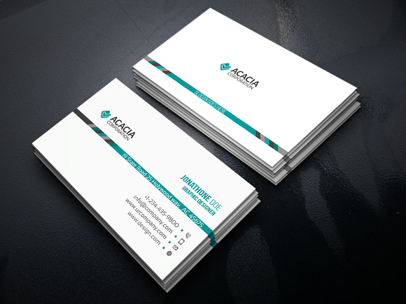 Ola Business Card in Business Card Templates - product preview 3