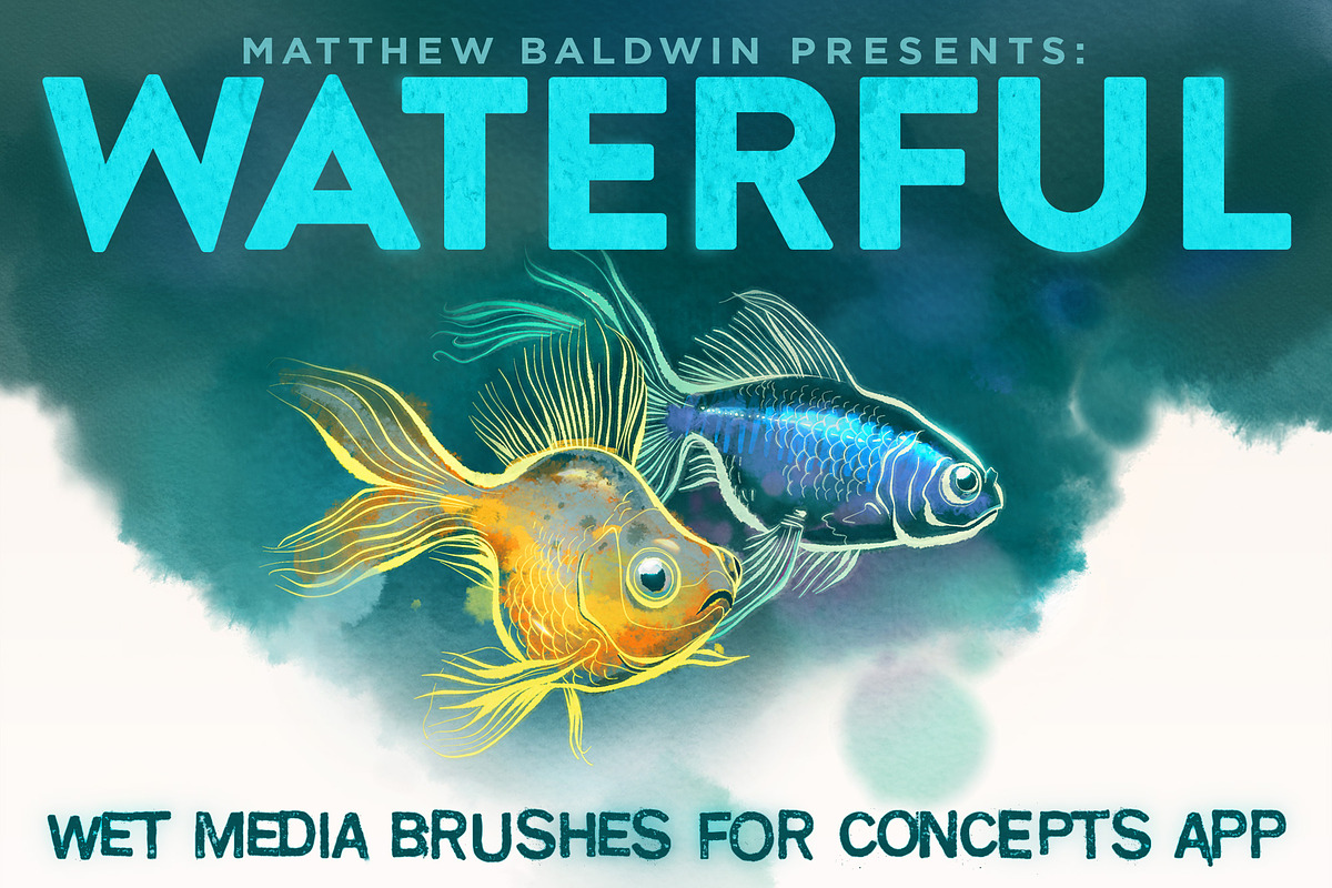 WATERFUL: Concepts App Brushes in Photoshop Brushes - product preview 8