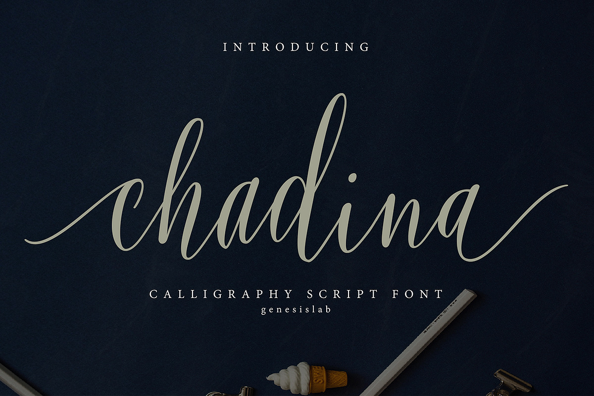 Chadina Script in Script Fonts - product preview 8