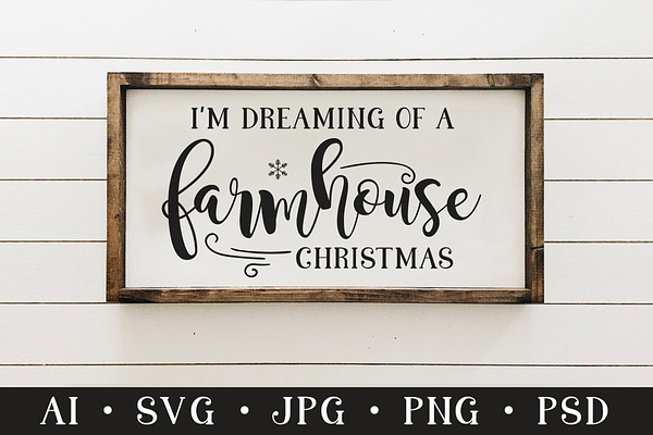 Farmhouse Christmas Quote SVG File