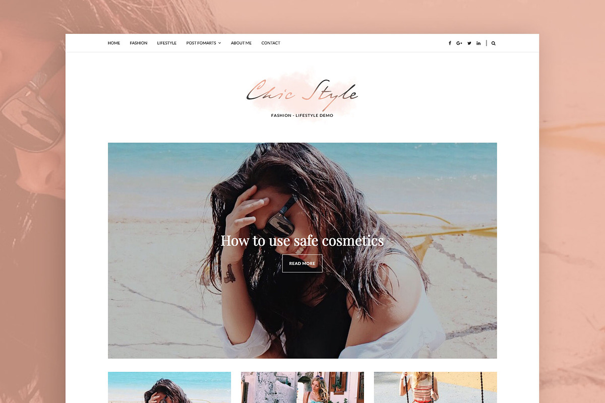  Chic Style - Minimal WordPress Blog in WordPress Blog Themes - product preview 8