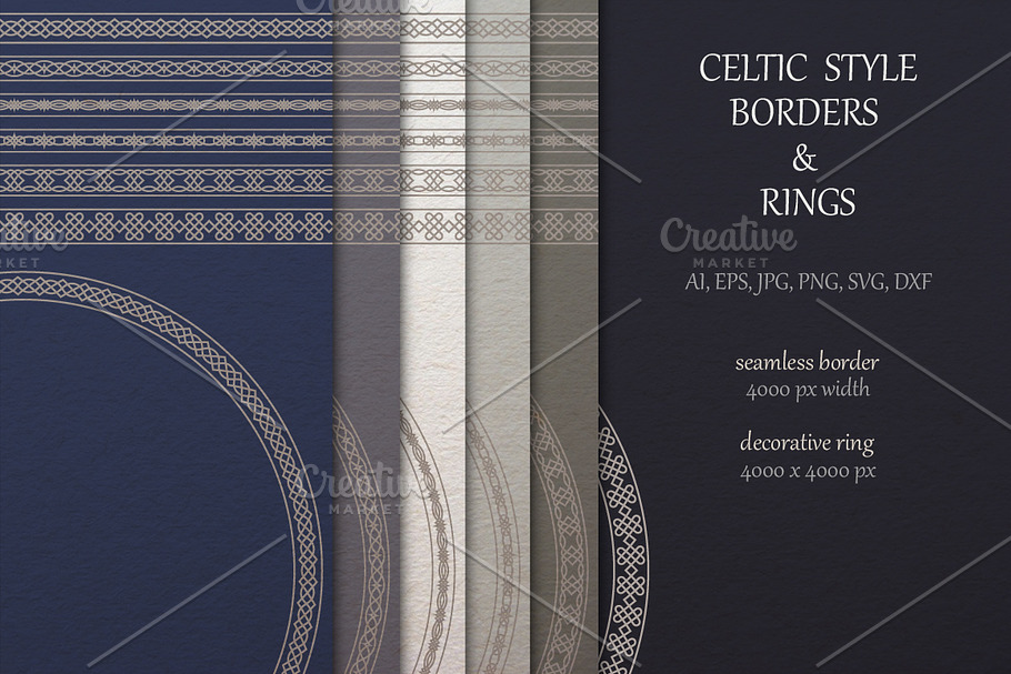Celtic borders and Rings collection