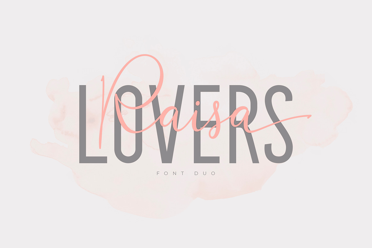 Raisa Lovers Font Duo in Script Fonts - product preview 8
