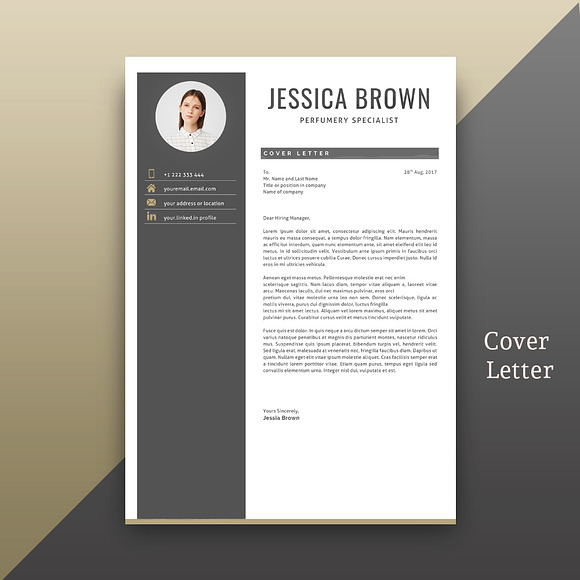 Elegant Resume/CV Template. in Resume Templates - product preview 2