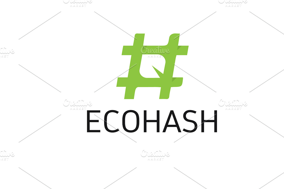 Ecohash Logo in Logo Templates - product preview 8