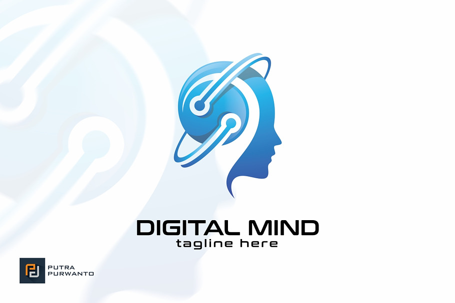 Digital Mind - Logo Template in Logo Templates - product preview 8