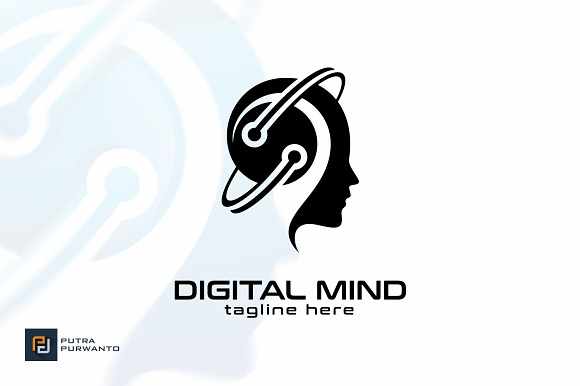 Digital Mind - Logo Template in Logo Templates - product preview 1