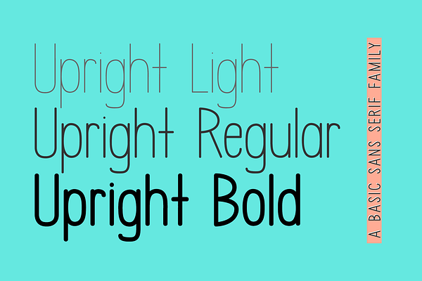 Upright — A Sans Serif Font Family