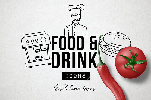 Drink and Food Icons Pack in Food Icons - product preview 11