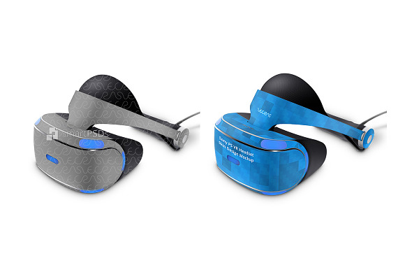 Sony PS VR 2016 with Accessories in Product Mockups - product preview 2