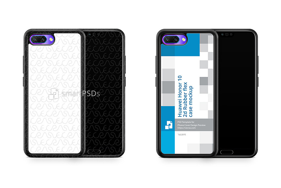 Huawei Honor 10 2d RubberFlex Mobile in Product Mockups - product preview 8