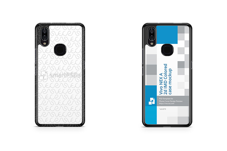Vivo Nex 2d PC Colored Case Mockup in Product Mockups - product preview 8