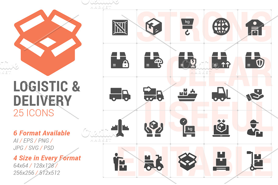 Logistic & Delivery Filled Icon