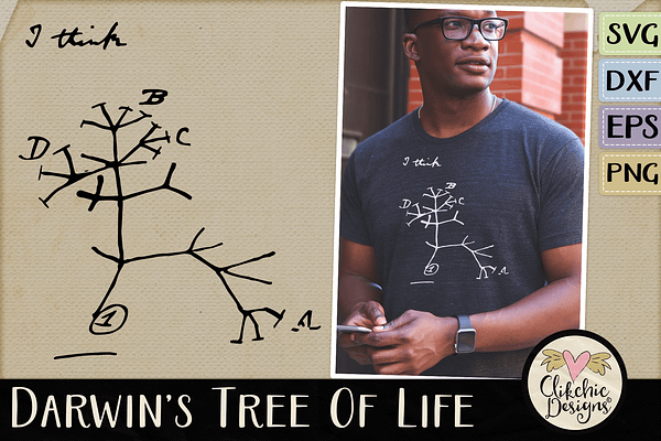 Darwin's Tree of Life Vector & SVG