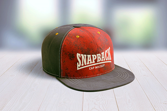 Snapback Cap 3d Mockup in Product Mockups - product preview 2