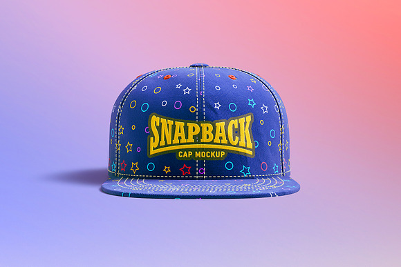 Snapback Cap 3d Mockup in Product Mockups - product preview 6