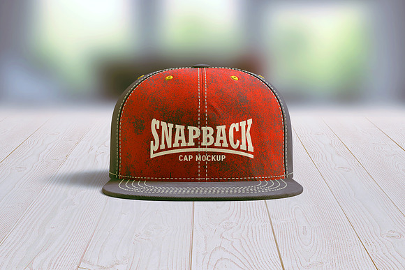 Snapback Cap 3d Mockup in Product Mockups - product preview 7