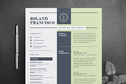 Two Page Resume / CV Template
