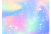 Unicorn background with rainbow mesh