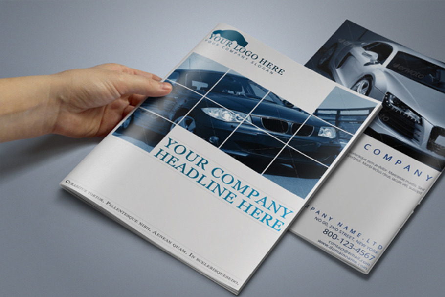 Automobile Brochure Template in Brochure Templates - product preview 8