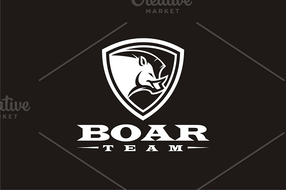 Boar Team in Logo Templates - product preview 5