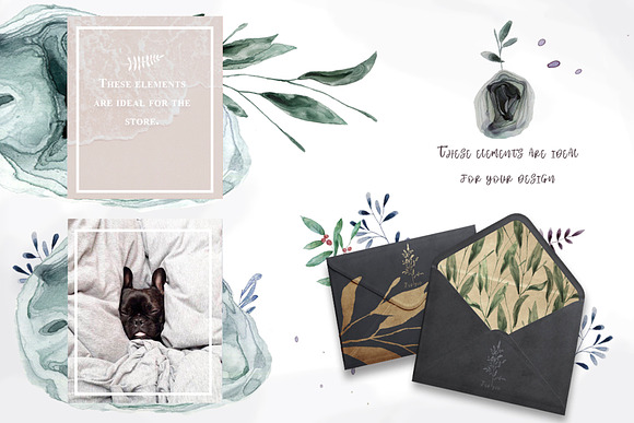 Botanical Garden Watercolor Set in Illustrations - product preview 1