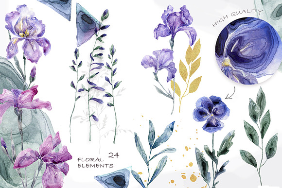 Botanical Garden Watercolor Set in Illustrations - product preview 2