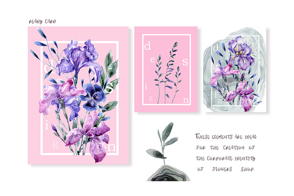 Botanical Garden Watercolor Set in Illustrations - product preview 3