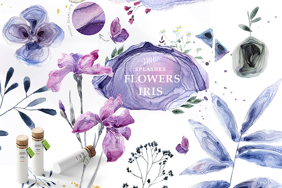 Botanical Garden Watercolor Set in Illustrations - product preview 4