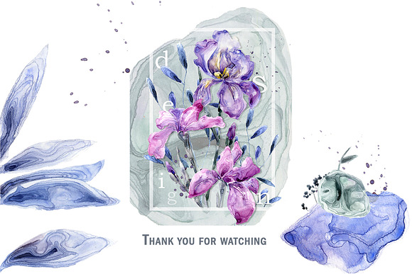 Botanical Garden Watercolor Set in Illustrations - product preview 5
