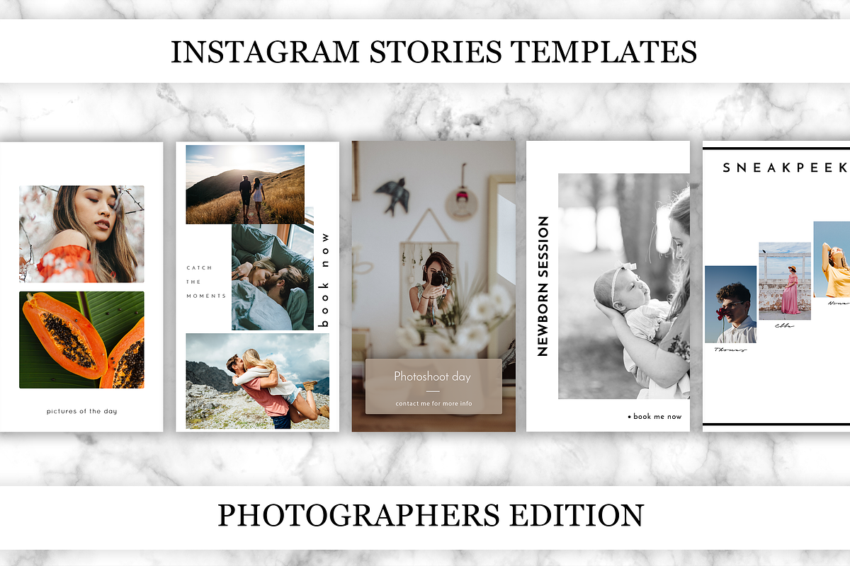 Instagram stories for Photographers in Instagram Templates - product preview 8
