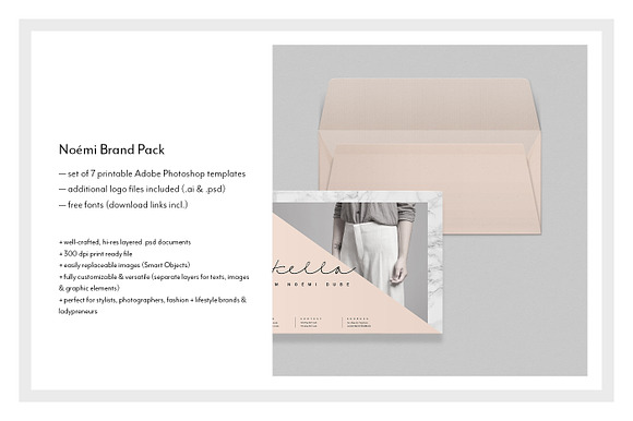 Brand Stationery Pack • Noémi in Branding Mockups - product preview 1