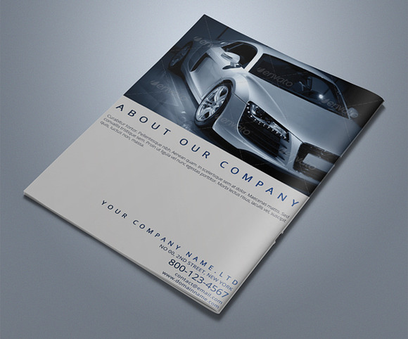 Automobile Brochure Template in Brochure Templates - product preview 4