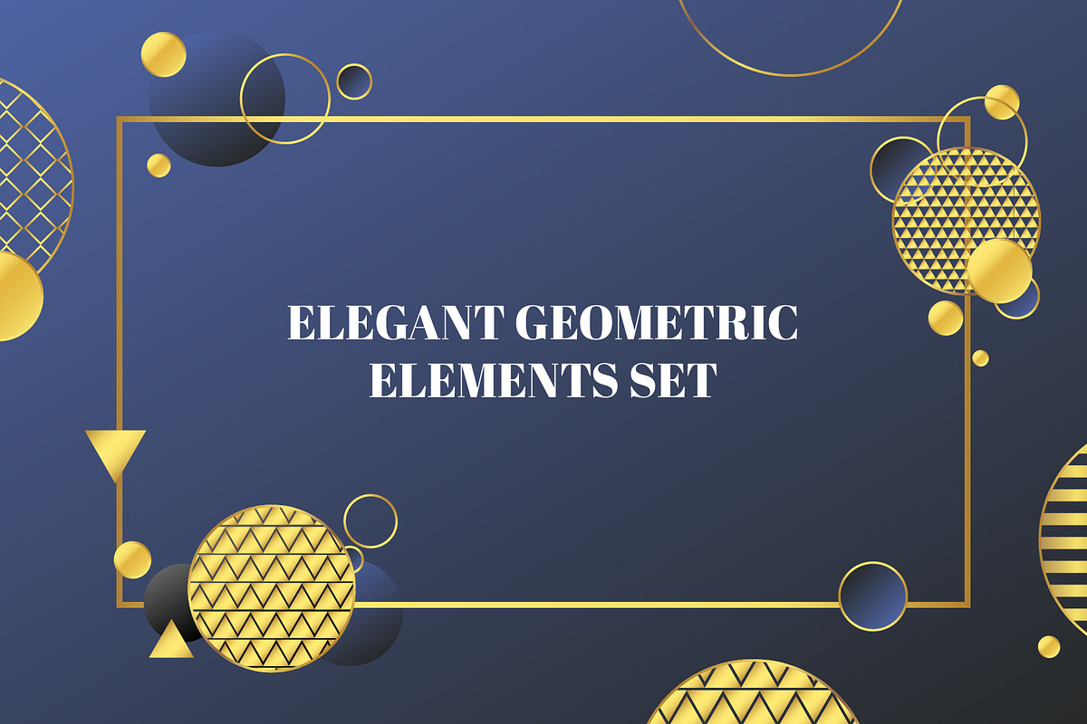 Elegant Geometric Elements Set in Textures - product preview 8