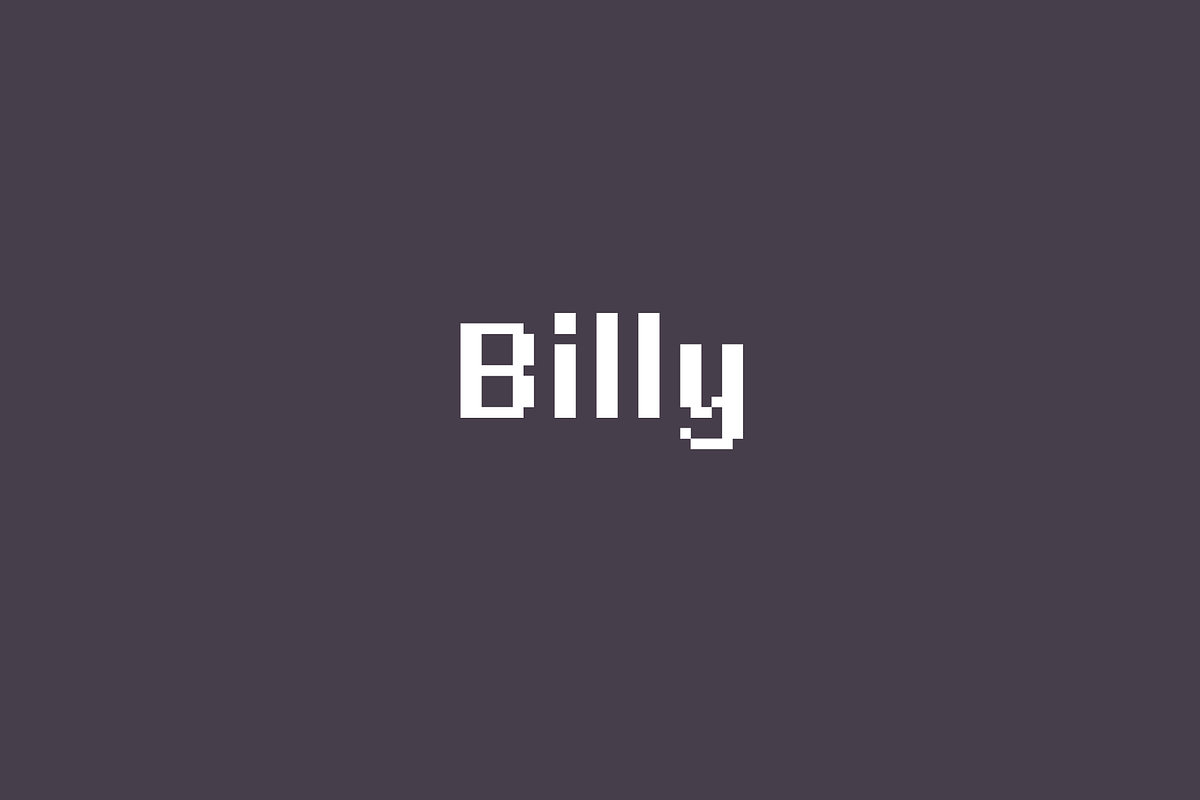 Billy in Display Fonts - product preview 8