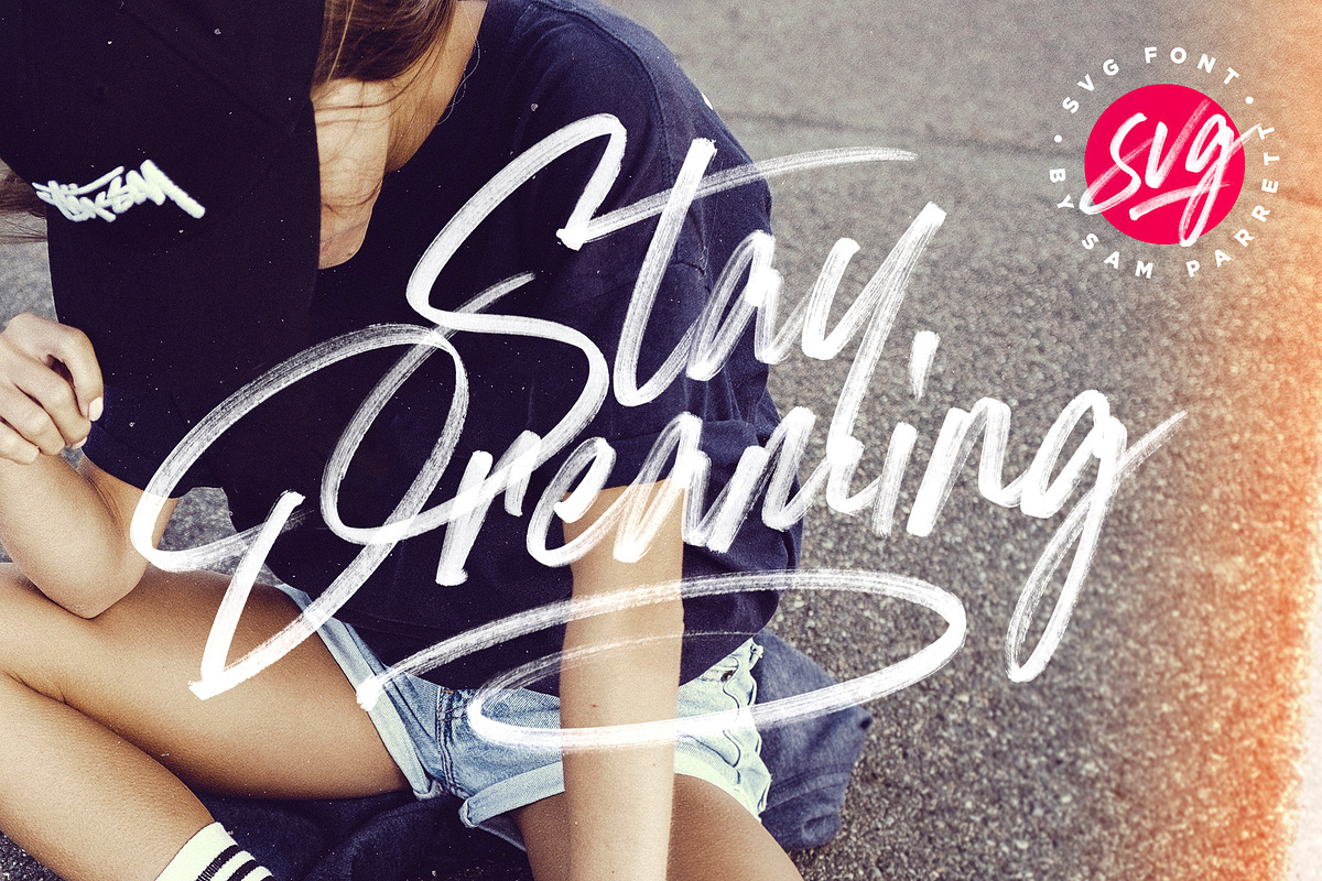 Stay Dreaming SVG Font in Urban Fonts - product preview 8
