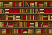 Library Book Shelf Seamless