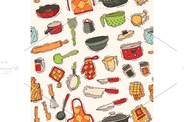 Kitchenware vector cookware for